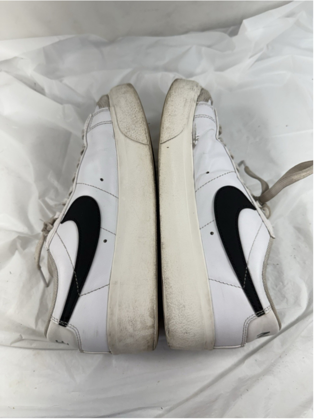 Nike Blazer Low Platform White Black' DJ0292-101 size 8.5 - Picture 10 of 12